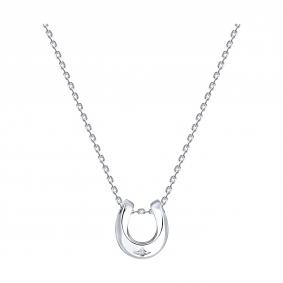 Серебряное колье Символ года SOKOLOV с бриллиантом 87070039 87070039 фото