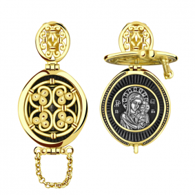 Серебряная подвеска-иконка Божией Матери Казанская ЮЗ Елизавета 8727 8727 фото