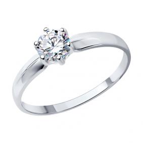 Серебряное кольцо SOKOLOV 89010001 с Swarovski 89010001 фото