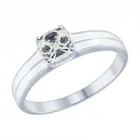 Серебряное кольцо SOKOLOV 89010067 с Swarovski 89010067 фото