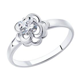 Серебряное кольцо SOKOLOV 89010128 с Swarovski 89010128 фото