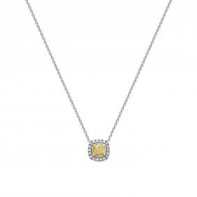 Колье из лимонного золота RoseGrace 9-210-103БЖ-Жбр с бриллиантом 9-210-103БЖ-Жбр фото