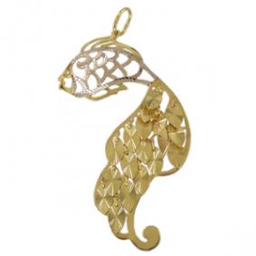 Подвеска из лимонного золота Золотые узоры 9-722 9-722 фото