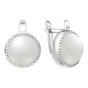 Серебряные серьги Золотые узоры 90-02-6859-00 с керамикой 90-02-6859-00 фото