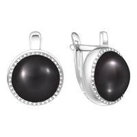 Серебряные серьги Золотые узоры 90-02-6860-00 с керамикой 90-02-6860-00 фото