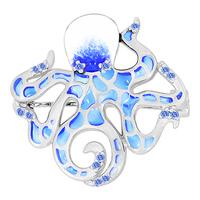 Серебряная подвеска Золотые узоры 90-04-0419-00 с эмалью и цирконием 90-04-0419-00 фото