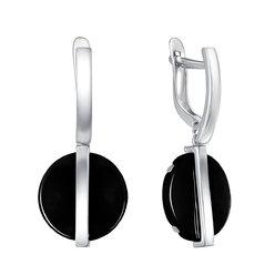 Серебряные серьги Золотые узоры 90-62-0207-00 с керамикой 90-62-0207-00 фото