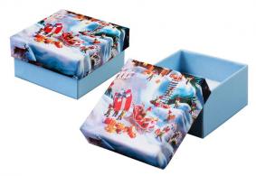 Футляр картонный без ленты под гарнитур Новогодние хлопоты серия Калейдоскоп 90030-Н-нх 90030-Н-нх фото