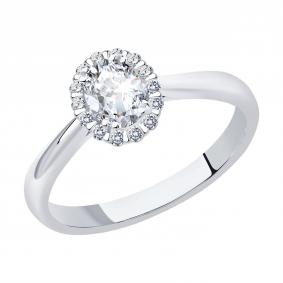 Золотое кольцо SOKOLOV 9010143-47 с бриллиантом 9010143-47 фото