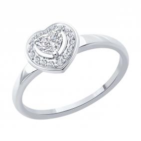 Золотое кольцо SOKOLOV 9010173-5 с бриллиантом выращенным 9010173-5 фото