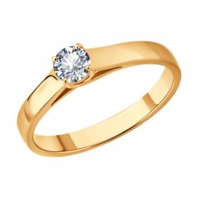 Золотое кольцо SOKOLOV 9010230 с бриллиантом 9010230 фото
