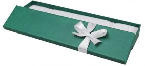 Футляр картонный зелёный под браслет и цепь Имидж 90105-И-з 90105-И-з фото