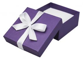 Футляр картонный с лентой на крышке под гарнитур серия Перламутровая классика 90230-И-лил 90230-И-лил фото