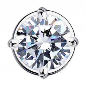 Подвеска из белого золота SOKOLOV 9030008-3 с бриллиантом 9030008-3 фото