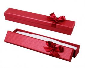 Футляр картонный с лентой на крышке под тонкий браслет и маленькую ложечку серия Перламутровая классика 90605-к-1 90605-к-1 фото