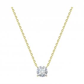 9070082-2-5: Колье из желтого золота с бриллиантом выращенным 9070082-2-5 фото