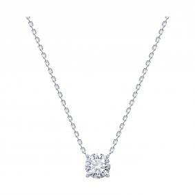Колье из белого золота SOKOLOV 9070082-3-5 с бриллиантом выращенным 9070082-3-5 фото