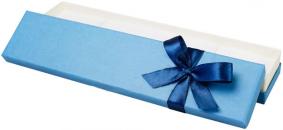 Футляр картонный синий под браслет и цепь Имидж 91105-И-с 91105-И-с фото