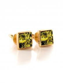 Золотые серьги Дарвин 912010357ca-з с янтарём 912010357ca-з фото