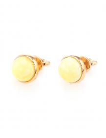 Золотые серьги Дарвин 912040337ca с янтарём 912040337ca фото