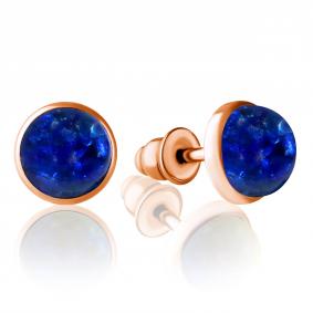 Золотые серьги Дарвин 912250337ba-с с янтарём 912250337ba-с фото