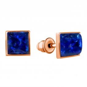 Золотые серьги Дарвин 912250357ca-с с янтарём 912250357ca-с фото