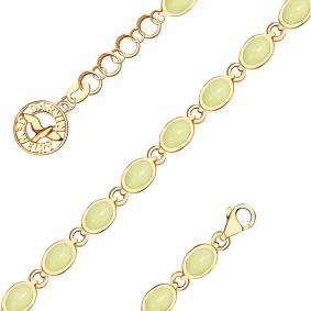 Золотой браслет Дарвин 916030014fa-б с янтарём 916030014fa-б фото