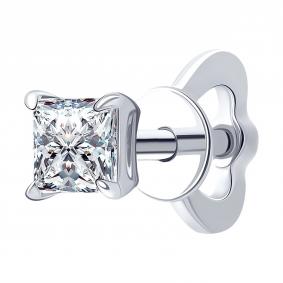 Золотые серьги SOKOLOV 9170008-3-5 с бриллиантом выращенным 9170008-3-5 фото