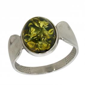 Серебряное кольцо Дарвин 920011491aa-з с янтарём 920011491aa-з фото