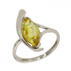 Серебряное кольцо Дарвин 920021006aa-л с янтарём 920021006aa-л фото