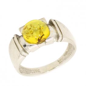 Серебряное кольцо Дарвин 920021028aa-л с янтарём 920021028aa-л фото