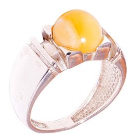 Серебряное кольцо Дарвин 920021028aa с янтарём 920021028aa фото