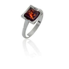 Серебряное кольцо Дарвин 920041002aa-к с янтарём 920041002aa-к фото