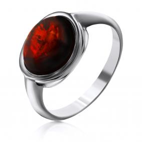 Серебряное кольцо Дарвин 920041014aa-к с янтарём 920041014aa-к фото