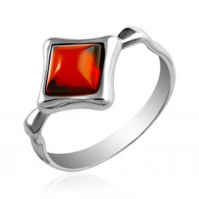 Серебряное кольцо Дарвин 920041039aa-к с янтарём 920041039aa-к фото