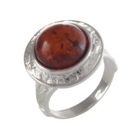 Серебряное кольцо Дарвин 920041153aa-к с янтарём 920041153aa-к фото