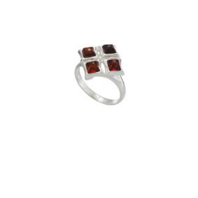 Серебряное кольцо Дарвин 920041155aa-к с янтарём 920041155aa-к фото