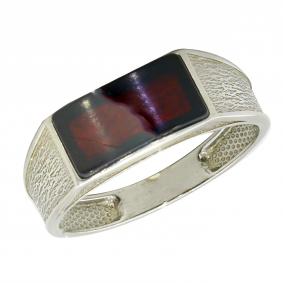 Серебряное кольцо Дарвин 920041281aa-к с янтарём 920041281aa-к фото