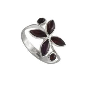 Серебряное кольцо Дарвин 920041419ab-к с янтарём 920041419ab-к фото