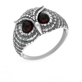 Серебряное кольцо Дарвин 920044135aa-к с янтарём 920044135aa-к фото