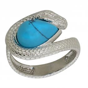 Серебряное кольцо Дарвин 920071216aa с бирюзой 920071216aa фото