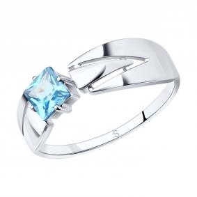 Серебряное кольцо SOKOLOV 92012056 с топазом 92012056 фото