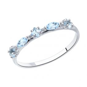 Серебряное кольцо SOKOLOV 92012116 с топазом 92012116 фото