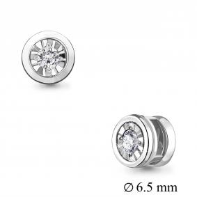Подвеска из белого золота AQUAMARINE 920125 с бриллиантом 920125 фото