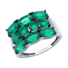 Серебряное кольцо SOKOLOV 92014460 с агатом 92014460 фото