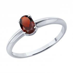 Серебряное кольцо SOKOLOV 92014858 с гранатом 92014858 фото