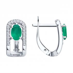 Серебряные серьги SOKOLOV 92023276 92023276 фото