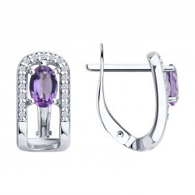 Серебряные серьги SOKOLOV 92025333 92025333 фото