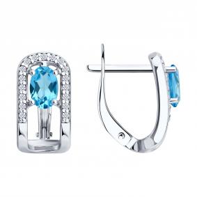 Серебряные серьги SOKOLOV 92025334 92025334 фото