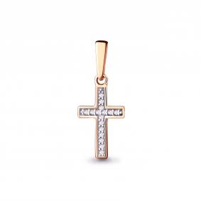 Золотая подвеска AQUAMARINE 920263к с бриллиантом 920263к фото